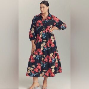 Black Floral Bettina Dress